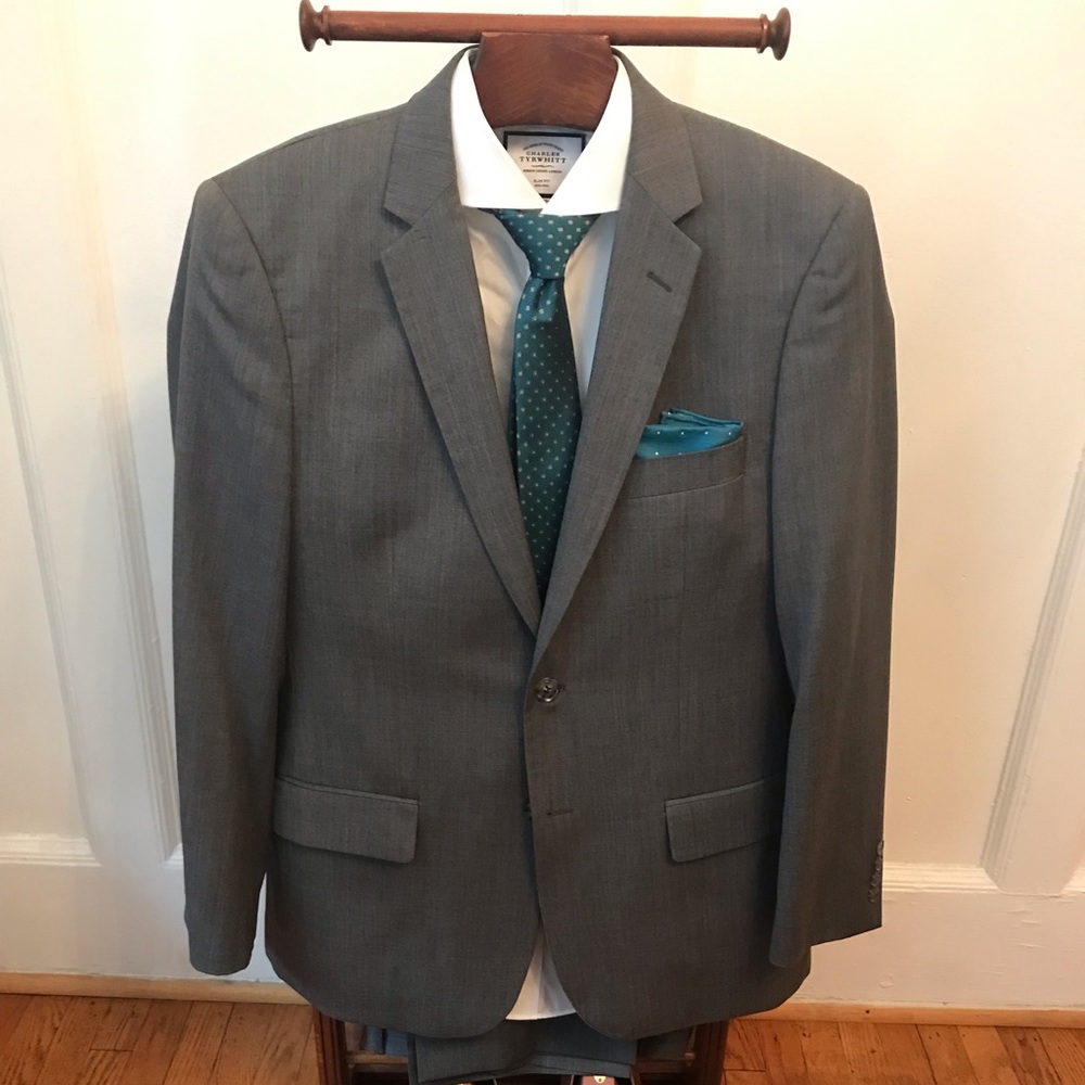 Gray, 100% Wool, Slim fit, Linea Umo